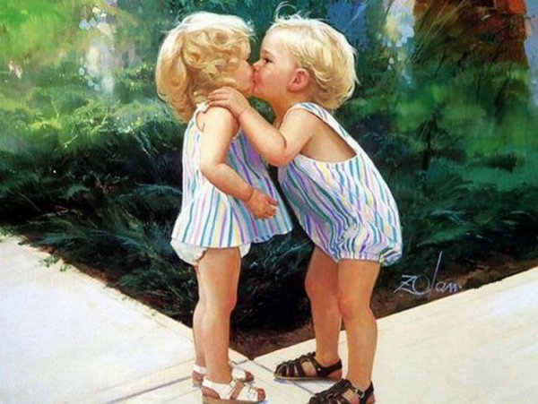 Картины Дональда Золана дети
