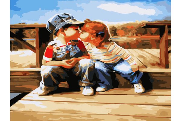 Картина первый поцелуй