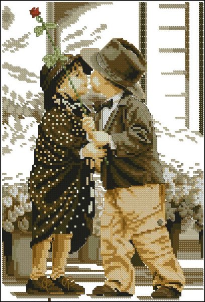 Вышивка крестом свидание