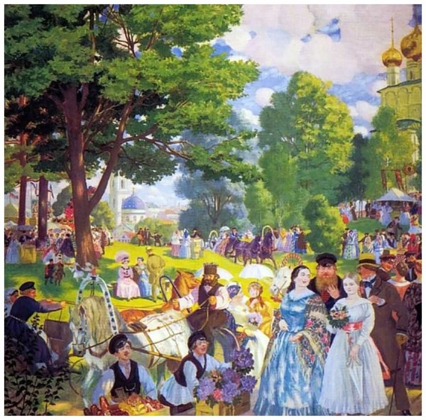 Борис Михайлович Кустодиев Троицын день