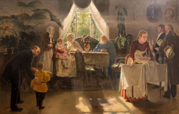 Пимен Никитич Орлов «Октябрьский праздник в Риме», 1851