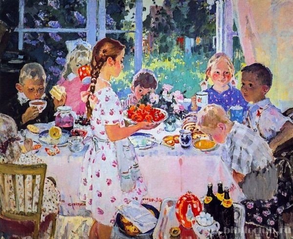 Борис Михайлович Кустодиев Троицын день