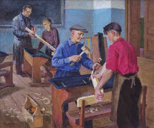 Николай Виноградов - "урок труда" (1940-е)