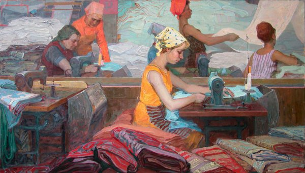 Николай Алексеевич Кузнецов текстильщицы