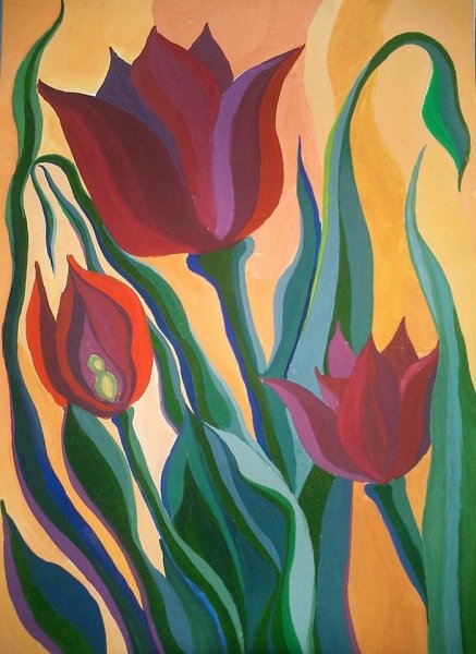 Декоративная композиция цветы