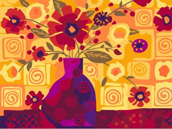 Декоративная живопись цветы