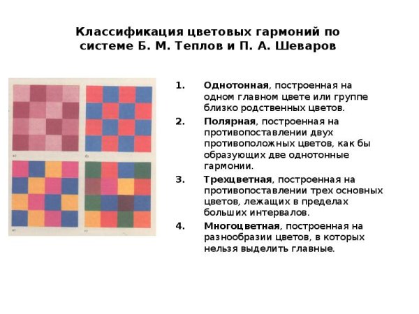 Трехцветная цветовая Гармония