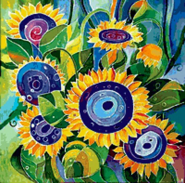 Декоративная живопись цветы