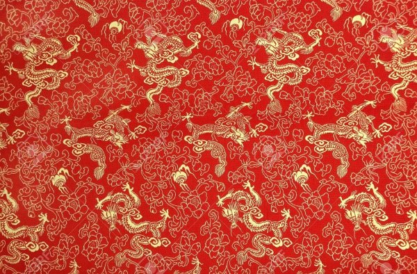 Китайские узоры на Красном фоне