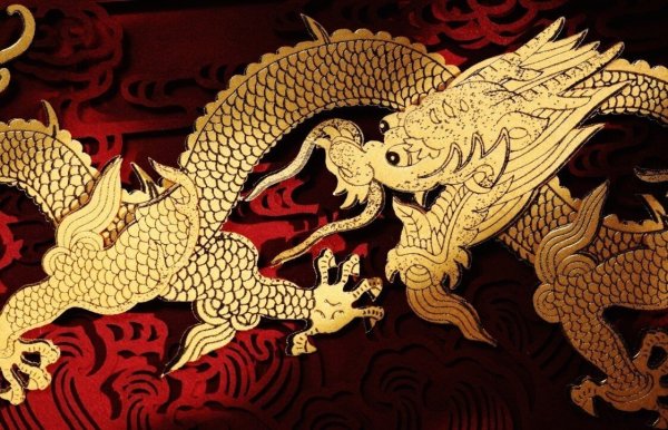 Китайская традиционная живопись дракон