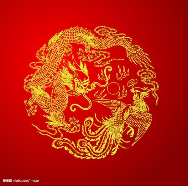 Феникс и дракон Китай