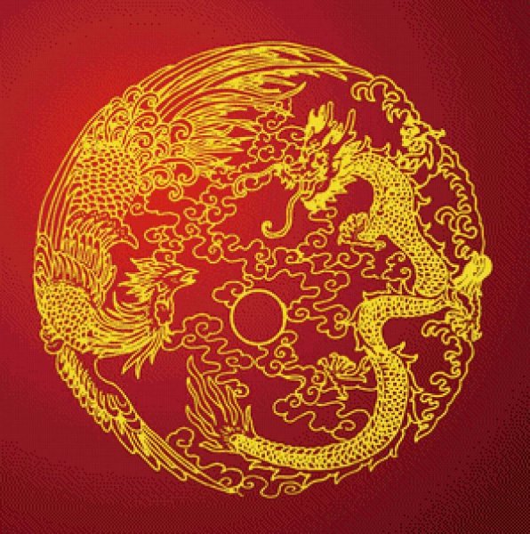 Феникс и дракон Китай