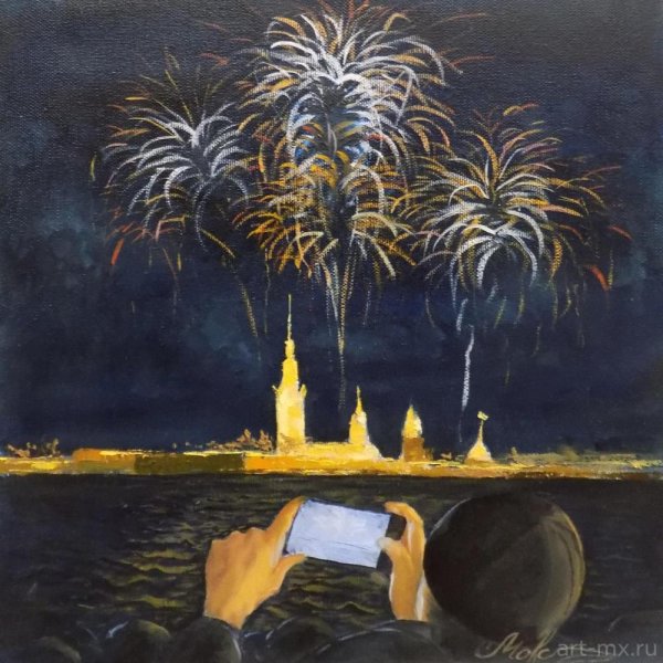 Фейерверк живопись