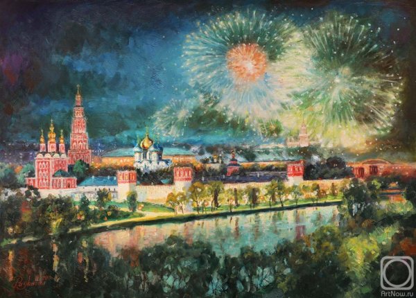 Новодевичий монастырь картины Игоря Разживина