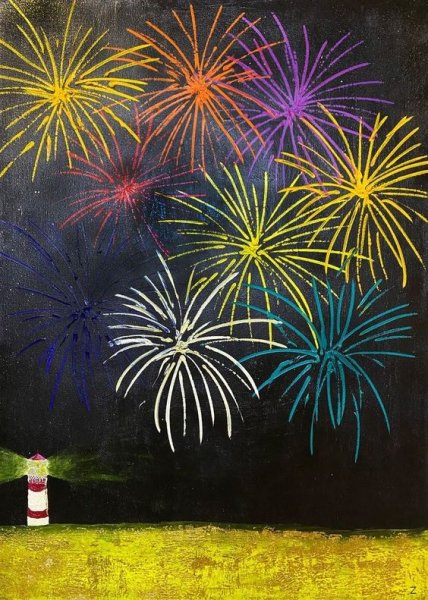 Фейерверк картина