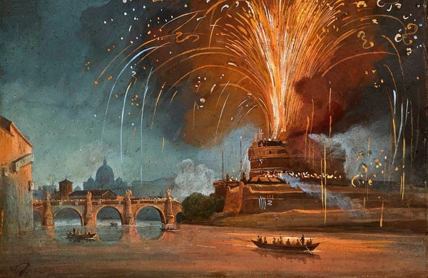 Фейерверк живопись