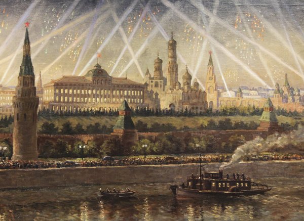 Салют Победы в Москве 1945