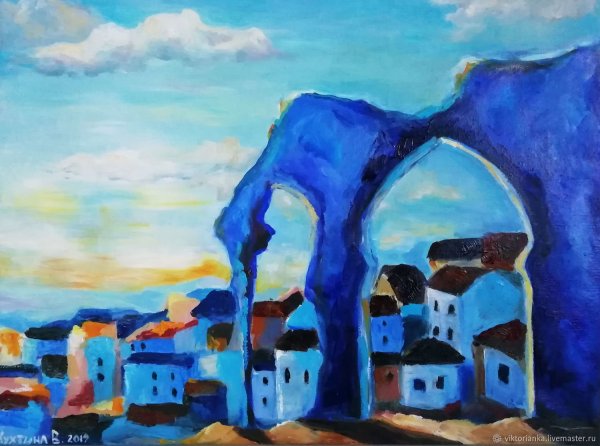 Акварель Марокко