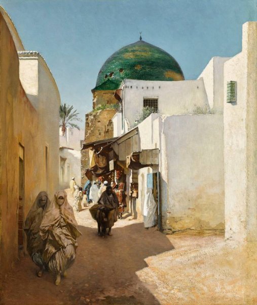 Акварель Марокко