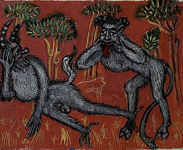 Средневековые миниатюры с дьяволом