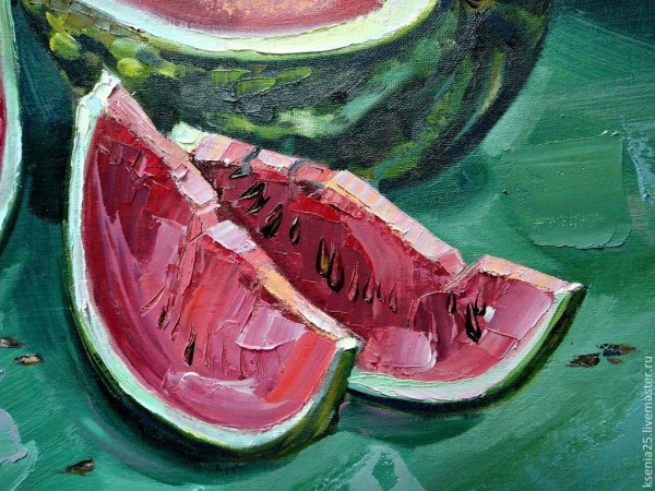 Арбуз живопись