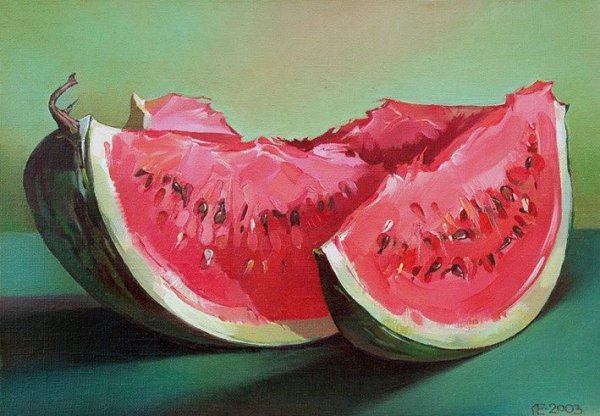 Арбуз живопись