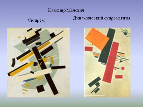 К. Малевич. «Супрематизм». 1915-1916