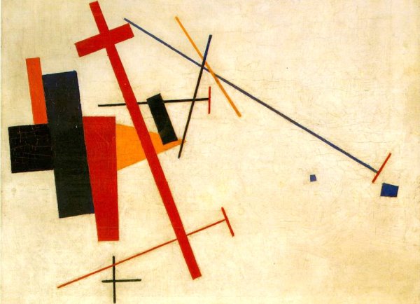 Малевич динамический супрематизм 1916