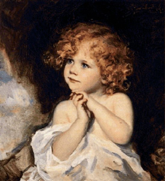 Кудрявый мальчик картина