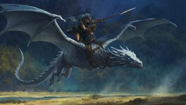 Белый дракон виверна