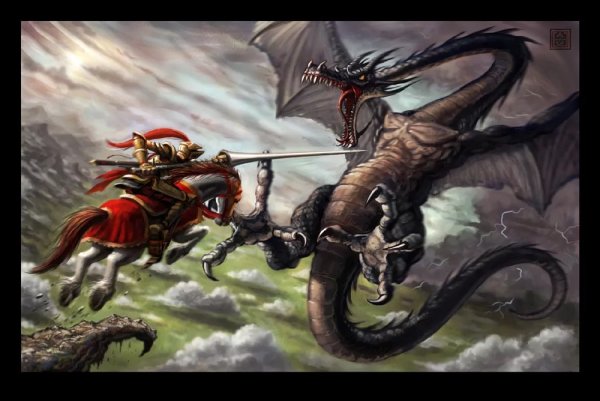 Тони на драконе