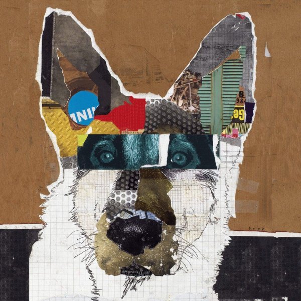 Аппликация из журнальных вырезок