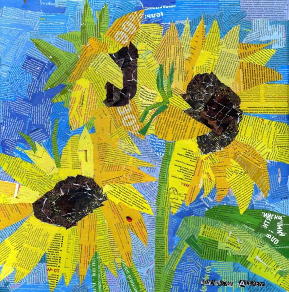 Аппликация в технике коллаж