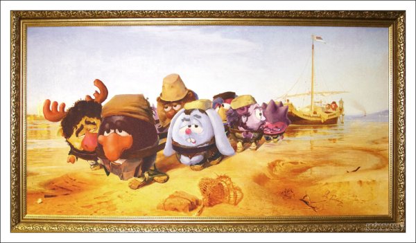 Смешарики в мировой живописи