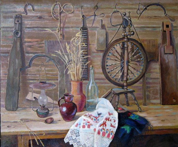 Живопись Вячеслав Кубарев прялка