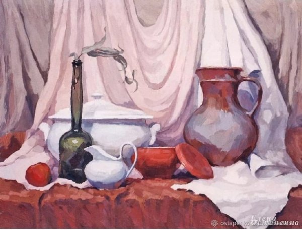 Натюрморт с бытовыми предметами
