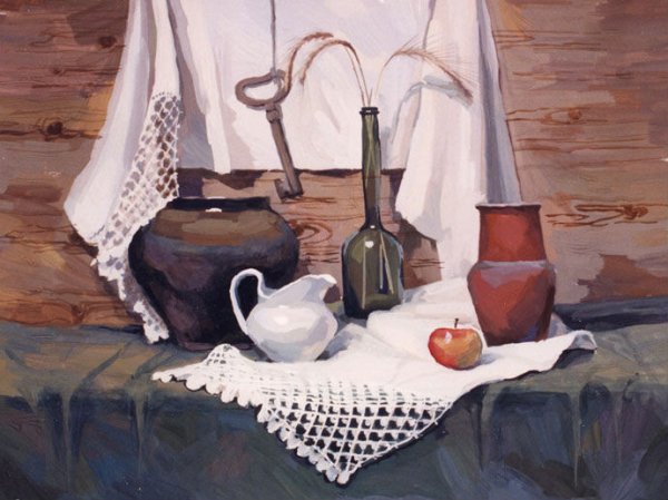 Постановка из бытовых предметов