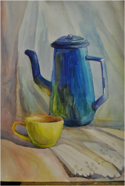 Акварельные этюды натюрморты