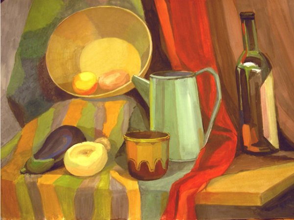 Натюрморт гуашью Академическая живопись