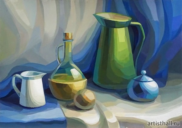 Живописный натюрморт гуашью