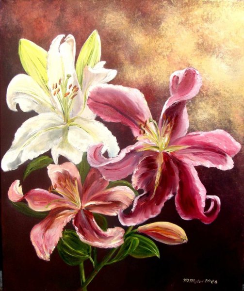 Лилия живопись