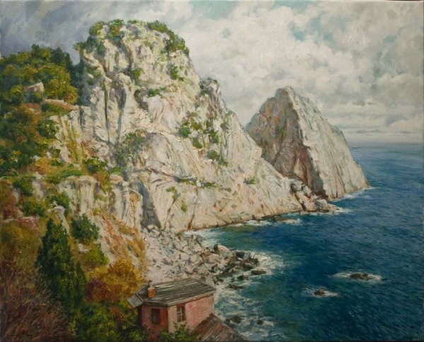 Симеиз скала дива живопись маслом