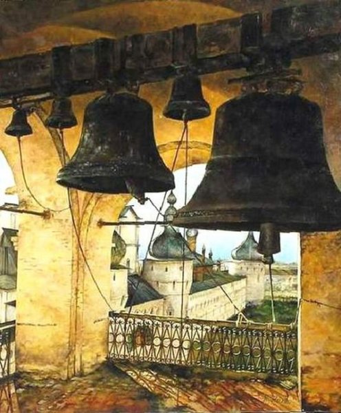 Колокольный звон на звоннице