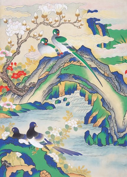 Со Гон им живопись Минхва утопия корейского народа