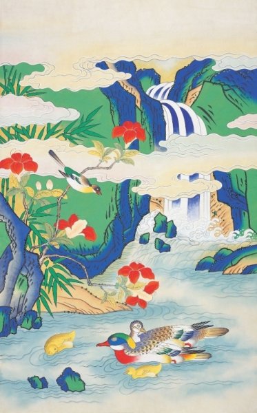 Корейская живопись Минхва