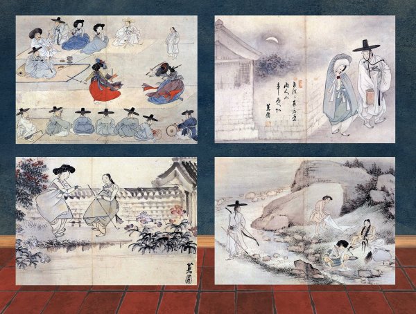 Со Гон им живопись Минхва утопия корейского народа