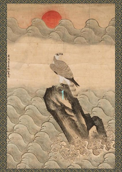 Корейская живопись Чосон тигр