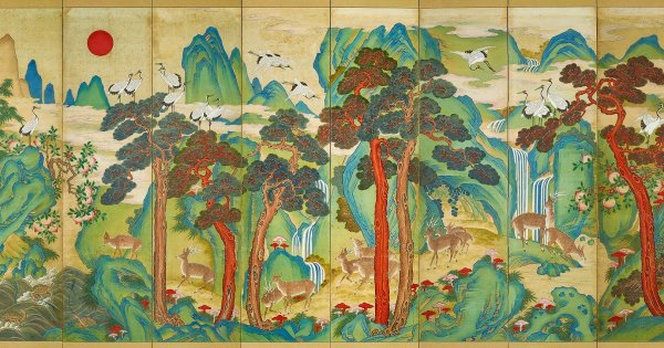 Корейская живопись Минхва