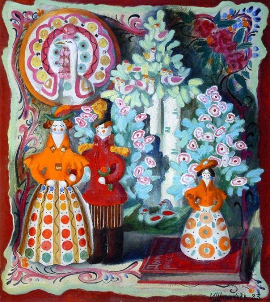 Народные промыслы в живописи Инны Широковой»