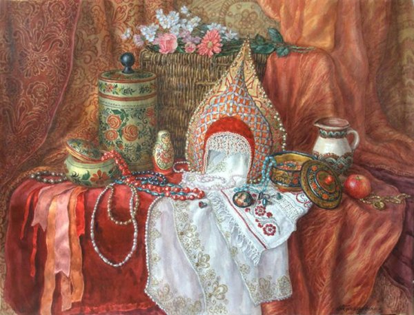 "Русская свадьба" художник Людмила Елесина